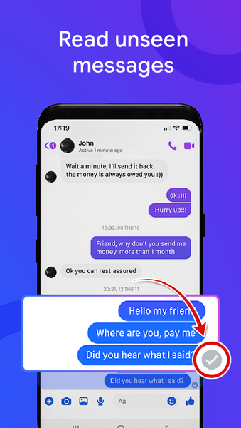 Unseen & View Deleted Message - Image screenshot of android app