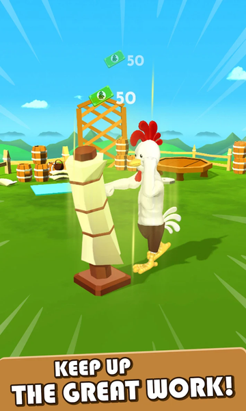 Idle Workout Rooster - MMA gym - Gameplay image of android game