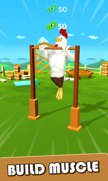 Idle Workout Rooster - MMA gym - Gameplay image of android game