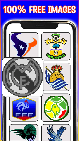 American Football Logo Pixels - عکس برنامه موبایلی اندروید