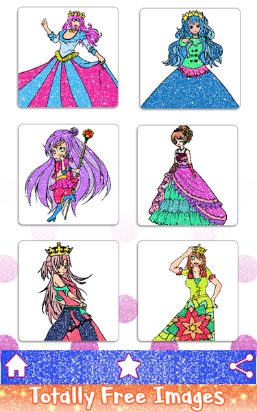 Anime Princess Color by Number - عکس برنامه موبایلی اندروید