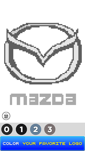 Cars Logo Pixel Art Coloring - Image screenshot of android app