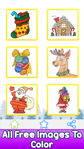 Christmas Color by Number - عکس برنامه موبایلی اندروید