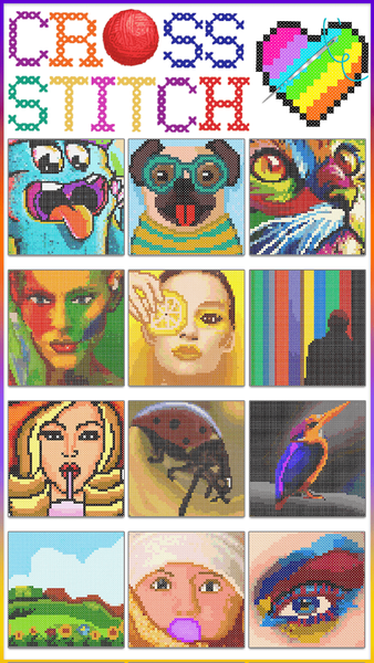 Cross Stitch Adult Coloring - Image screenshot of android app