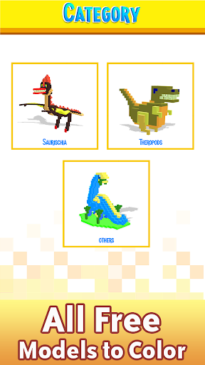 Dinosaurs 3D Color by Number - Image screenshot of android app