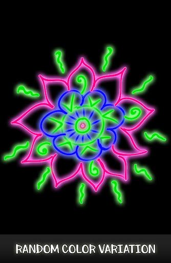 Doodle Spin - Glow Art Spiral Pattern Maker 2021 - Image screenshot of android app