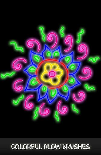 Doodle Spin - Glow Art Spiral Pattern Maker 2021 - Image screenshot of android app