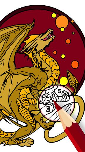 Dragons Glitter No. Colorbook - عکس برنامه موبایلی اندروید