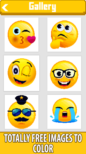 Emoji Pixel Art Coloring Book - Image screenshot of android app