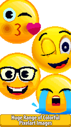 Emoji Pixel Art Coloring Book - Image screenshot of android app