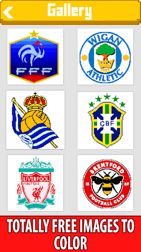 Football Pixel Art Coloring - Image screenshot of android app