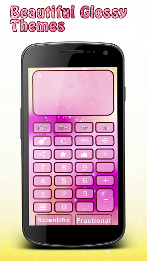 Glitter Calculator - Girls Shiny Calculator - عکس برنامه موبایلی اندروید