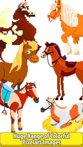 Horse Pixel Art Coloring Book - Image screenshot of android app