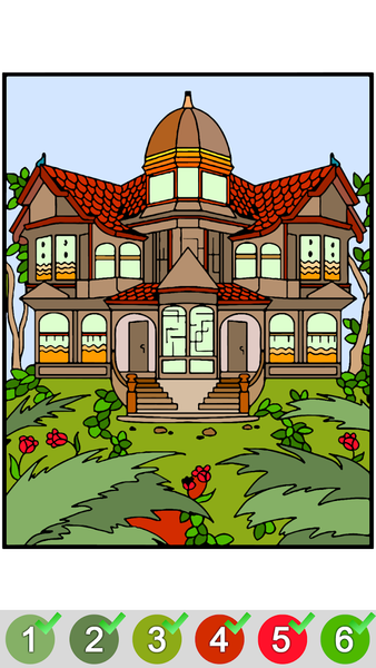 House Paint By Number Art Book - عکس برنامه موبایلی اندروید
