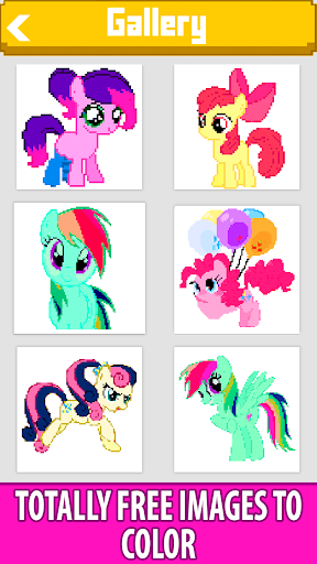 Pony Pixel Art Coloring Book - عکس برنامه موبایلی اندروید