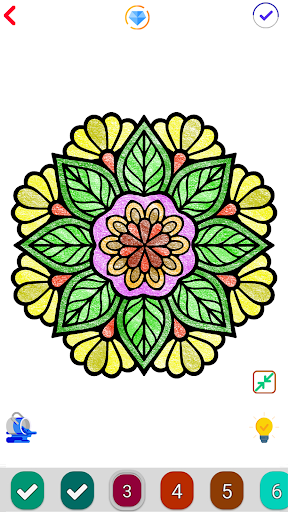 Mandala Color by Number Book - عکس برنامه موبایلی اندروید