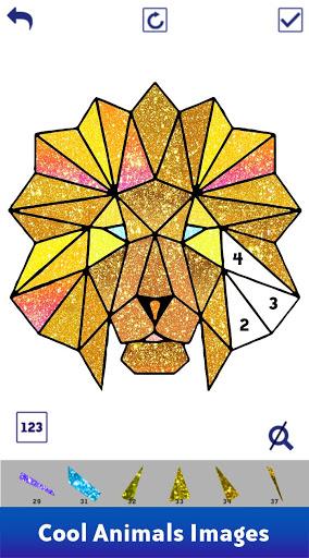 Poly Art Glitter Coloring Book - عکس برنامه موبایلی اندروید