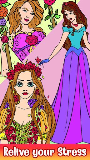 Princess Glitter Color by No. - Image screenshot of android app