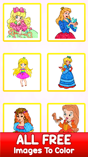 Princess Color by Number Book - عکس برنامه موبایلی اندروید