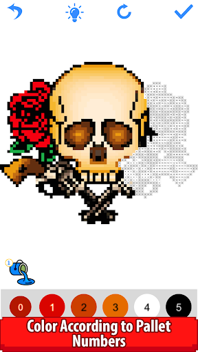 Tattoo Pixel Art Number Color - عکس برنامه موبایلی اندروید