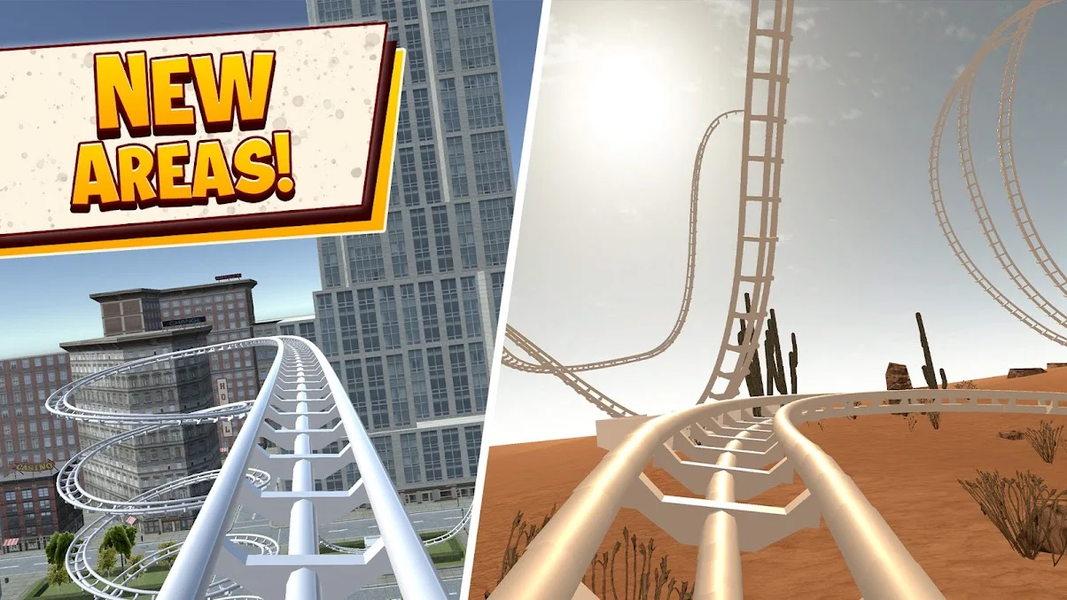 VR Roller Coaster Crazy Rider - Image screenshot of android app