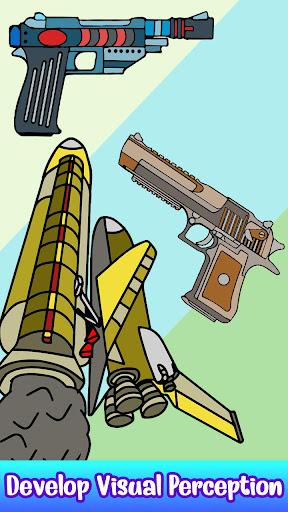 Guns Color Weapons Paint Book - Image screenshot of android app