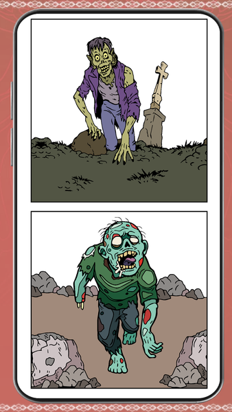 Zombies Glitter Coloring Book - Image screenshot of android app