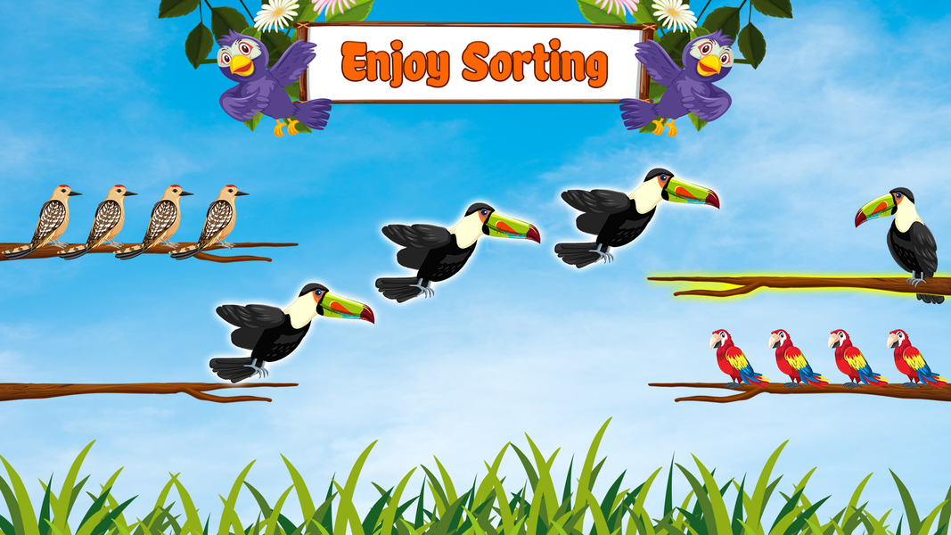 Bird Sort Color Puzzle Game - عکس بازی موبایلی اندروید