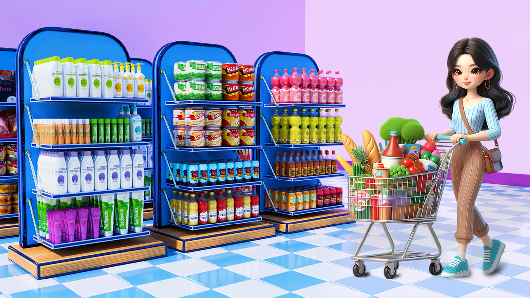 Organize Supermarket Simulator - Gameplay image of android game