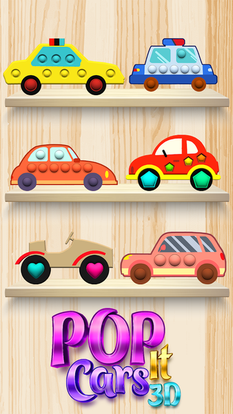 Pop It Cars 3D -DIY Antistress - عکس بازی موبایلی اندروید