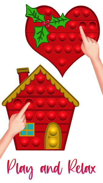 Pop It Christmas ۳D Antistress - عکس بازی موبایلی اندروید