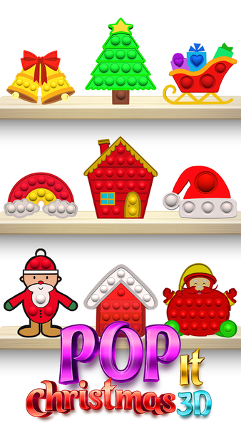 Pop It Christmas 3D Antistress - عکس بازی موبایلی اندروید