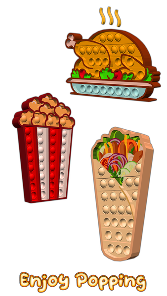 Pop It Food 3D Antistress Toys - عکس بازی موبایلی اندروید