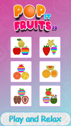 Pop It Fruit Master 3D - Gameplay image of android game