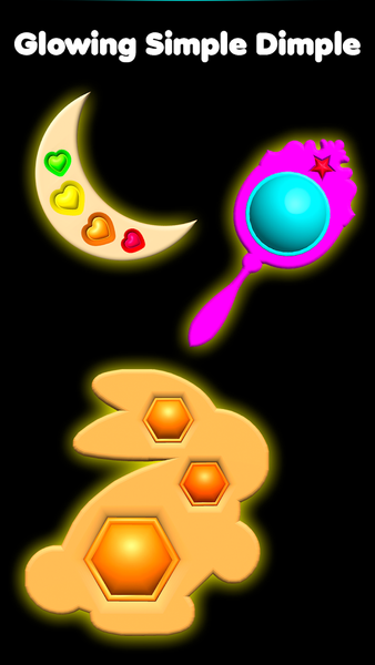 Pop It Glow Antistress Fidgets - Gameplay image of android game
