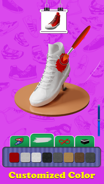 Sneaker Paint ۳D - Shoe Art - عکس برنامه موبایلی اندروید
