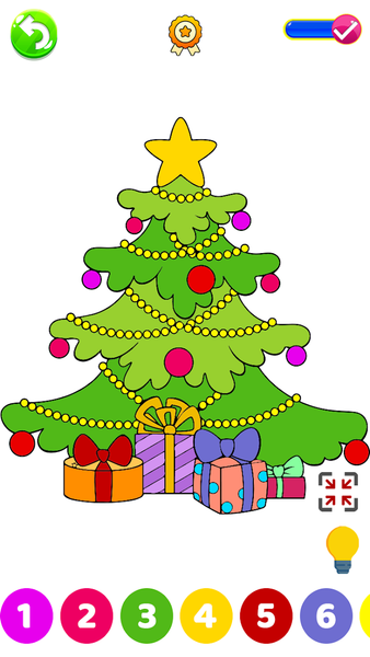 Christmas Kids Color By Number - عکس بازی موبایلی اندروید