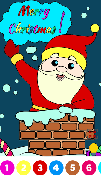Christmas Kids Color By Number - عکس بازی موبایلی اندروید