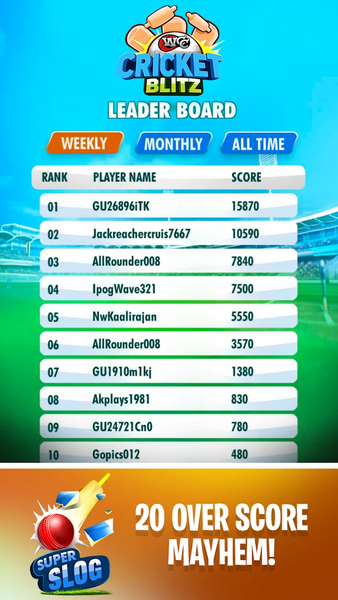 WCC Cricket Blitz - Gameplay image of android game