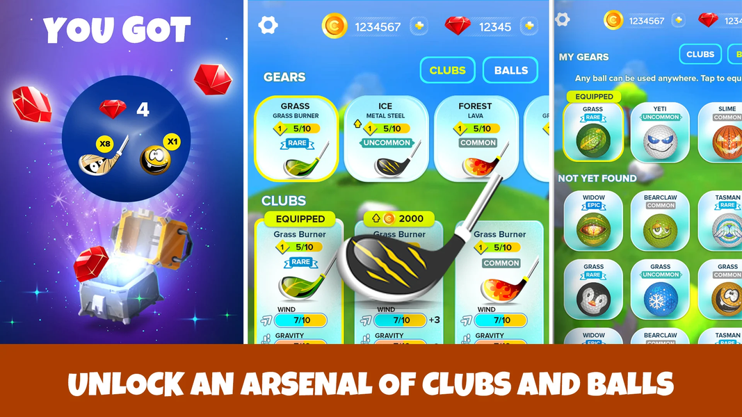 Planet Golf - Gameplay image of android game