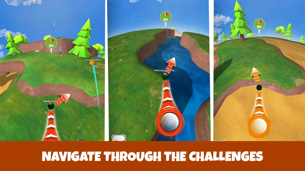 Planet Golf - Gameplay image of android game