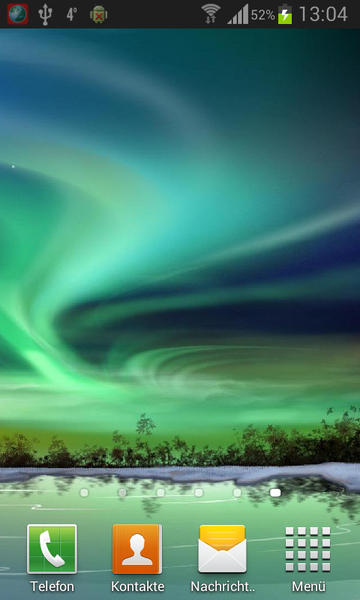 Northern Lights Live Wallpaper - Image screenshot of android app