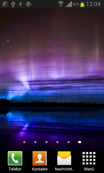 Northern Lights Live Wallpaper - Image screenshot of android app