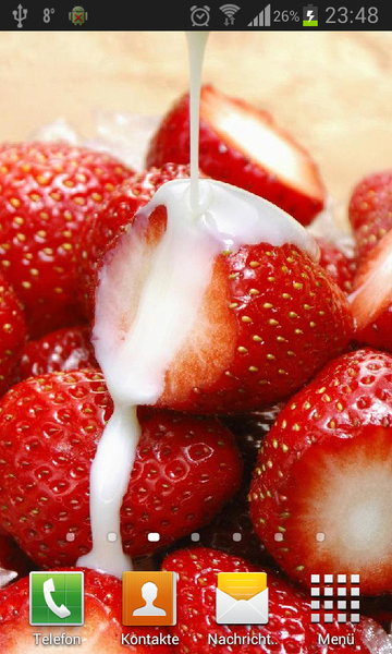 Strawberry Live Wallpaper - عکس برنامه موبایلی اندروید