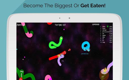 Slither Worm IO: Nebula - Gameplay image of android game