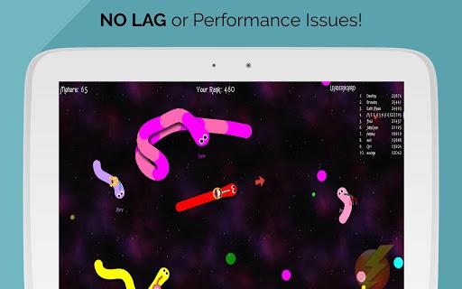 Slither Worm IO: Nebula - Gameplay image of android game