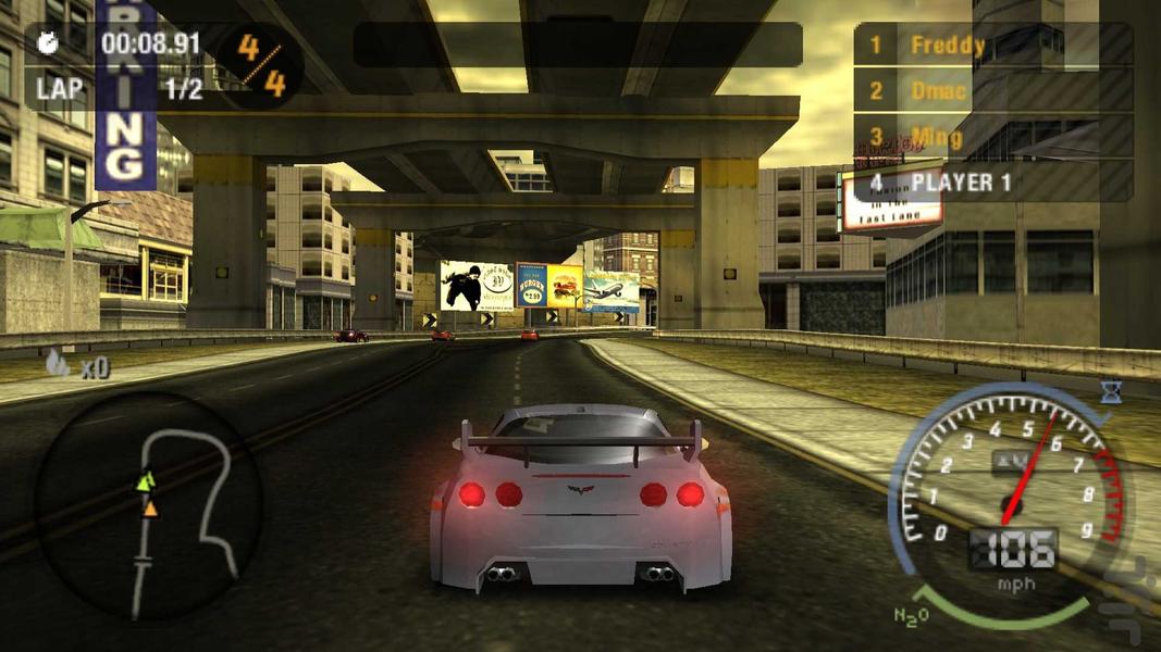 nfs  most wanted - Gameplay image of android game