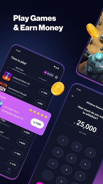 alpha - Play and Earn Rewards - عکس برنامه موبایلی اندروید