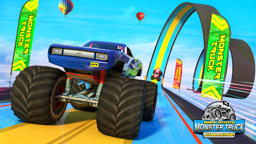 Monster Truck Stunts Car Games - Gameplay image of android game