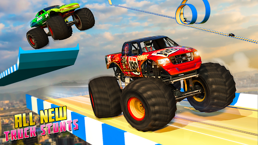 Monster Truck Stunts Car Games - Gameplay image of android game
